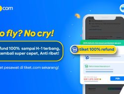 tiket.com Luncurkan Fitur tiket 100% Refund