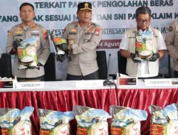 Polda Jatim Bongkar Pengoplosan Beras di Sidoarjo