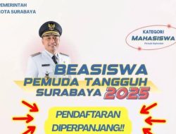 Pendaftaran Beasiswa Pemuda Tangguh Surabaya Diperpanjang, Kesempatan Mahasiswa Lebih Luas!