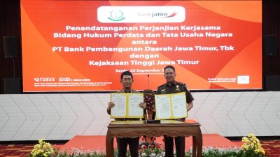 Perkuat Perlindungan Hukum, Bank Jatim dan Kejati Jatim Sepakat Jalin Kerja Sama