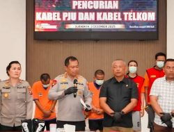 Polisi Tangkap Delapan Pelaku Pencurian Kabel Telkom dan PJU