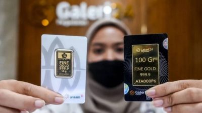 Harga Emas UBS Turun, Galeri24 Masih Stabil di Pegadaian
