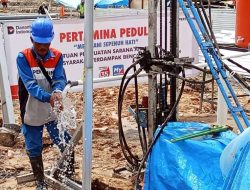 Pertamina dan Elnusa Bangun Sumur Air Bersih untuk Warga Terdampak Bencana