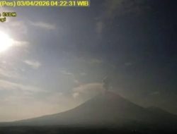 Semeru Siaga: Kolom Abu Fluktuatif hingga 1.000 Meter, Warga Diminta Waspadai Awan Panas