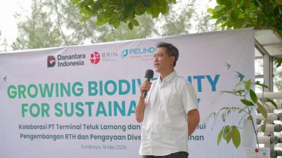 Kolaborasi dengan BRIN, Terminal Teluk Lamong Kembangkan Ruang Terbuka Hijau Berbasis Konservasi