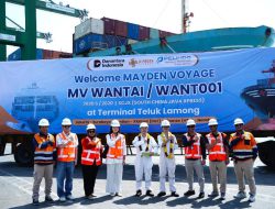 Maiden Voyage MV WANTAI Tandai Masuknya Layanan SCJX ke TPK Teluk Lamong