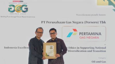 Komitmen Tata Kelola di Era AI dan Transisi Energi, PGN Sabet Penghargaan Indonesia Excellence GCG Award 2026