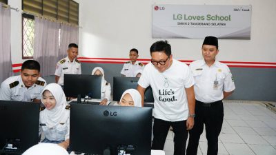 LG Perkuat Pendidikan Vokasi, Renovasi Kelas Multimedia dan Donasikan Perangkat Teknologi ke SMKN 2 Tangerang Selatan