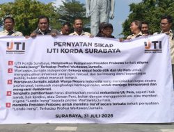 IJTI Surabaya Desak Permintaan Maaf Terbuka Presiden Prabowo atas Ucapan “Londo Ireng”
