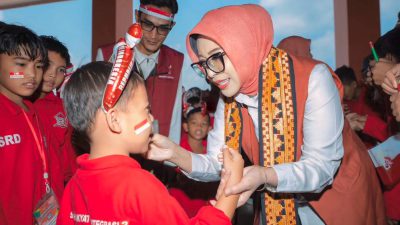 Rayakan HUT ke-81 RI, Fatma Saifullah Pesan Siswa SRT 3 Lampung Terus Belajar