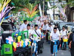 Semarak Maulid Nabi di Banyuwangi, Ribuan Kembang Endhog Diarak dan Dibagikan ke Warga