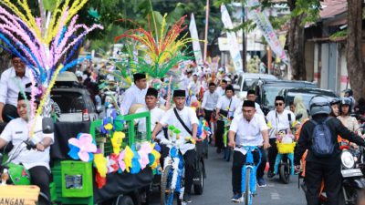 Semarak Maulid Nabi di Banyuwangi, Ribuan Kembang Endhog Diarak dan Dibagikan ke Warga