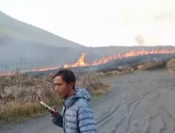 Bukit Teletubbies TNBTS Kembali Terbakar