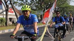 Dishub Sidoarjo dan Komunitas Onthel Kampanyekan Keselamatan Pesepeda di Jalan Raya