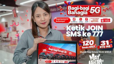 Undian Telkomsel 2026 Berhadiah BYD M6 EV dan Yamaha NMAX, Ini Cara Ikutnya